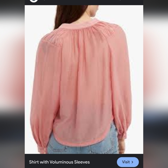 Scotch & Soda Shirt with Voluminous Sleeves Sz XL - Picture 2 of 10